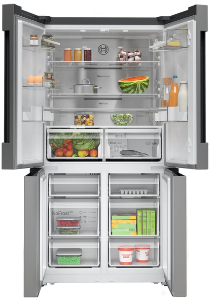 BOSCH KFN96APEAG Side-by-side fridge 593公升 Series 6 不銹鋼面防指紋 無霜法式多門雪櫃 | 大冰箱 | 廚房電器 | 家電 |