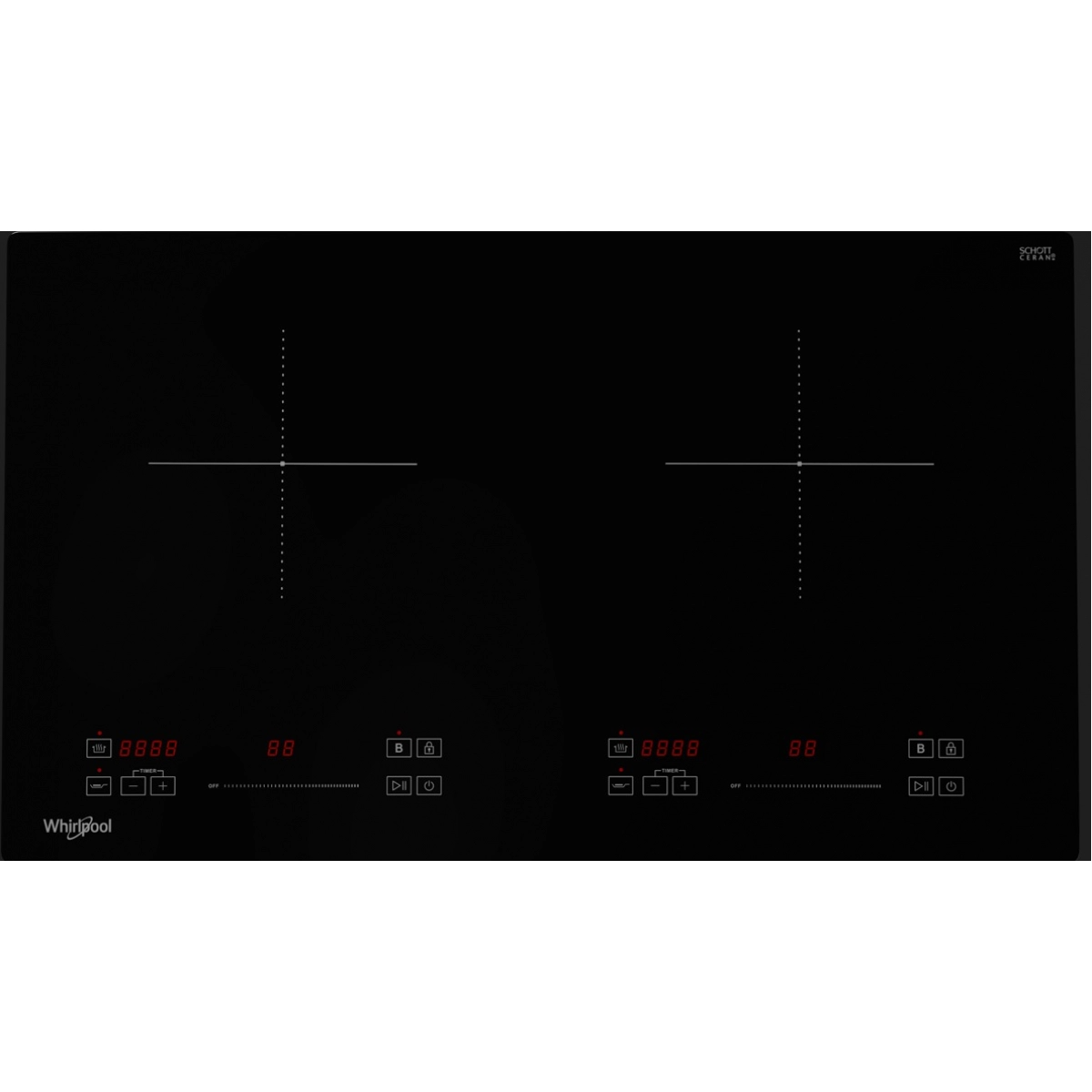 Whirlpool IWHL7320SC 730mm 2-Zone Induction Hob (13A) | Made in Italy |