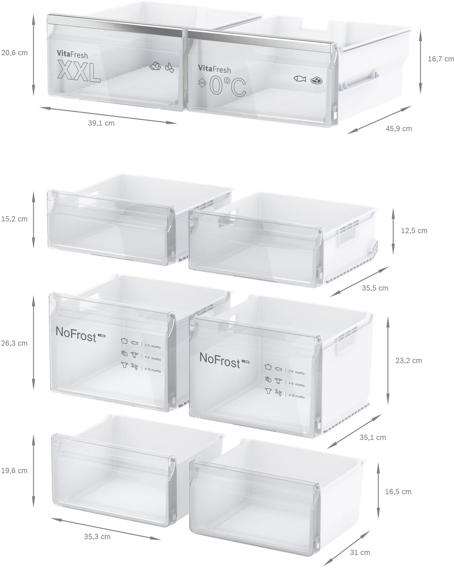 BOSCH KFN96APEAG Side-by-side fridge 593公升 Series 6 不銹鋼面防指紋 無霜法式多門雪櫃 | 大冰箱 | 廚房電器 | 家電 |