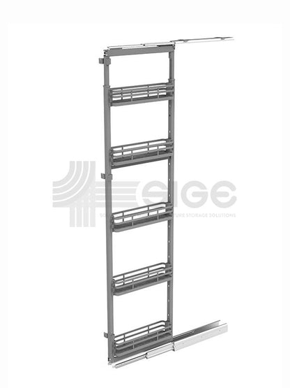 SIGE 258M narrow tall pull-out basket 窄身高柜拉籃 | Made in Italy |