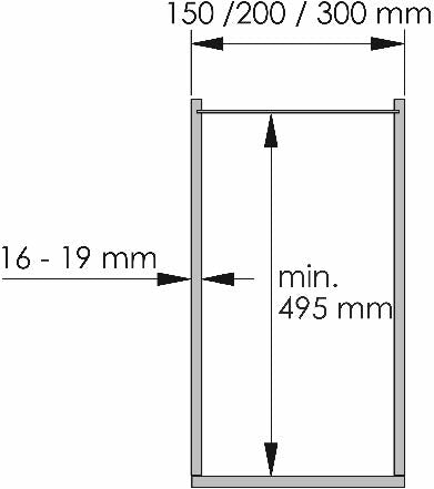 VAUTH-SAGEL Narrow soft-closing pull out basket, side runners 緩衝關閉側拉籃 | Made in Germany |