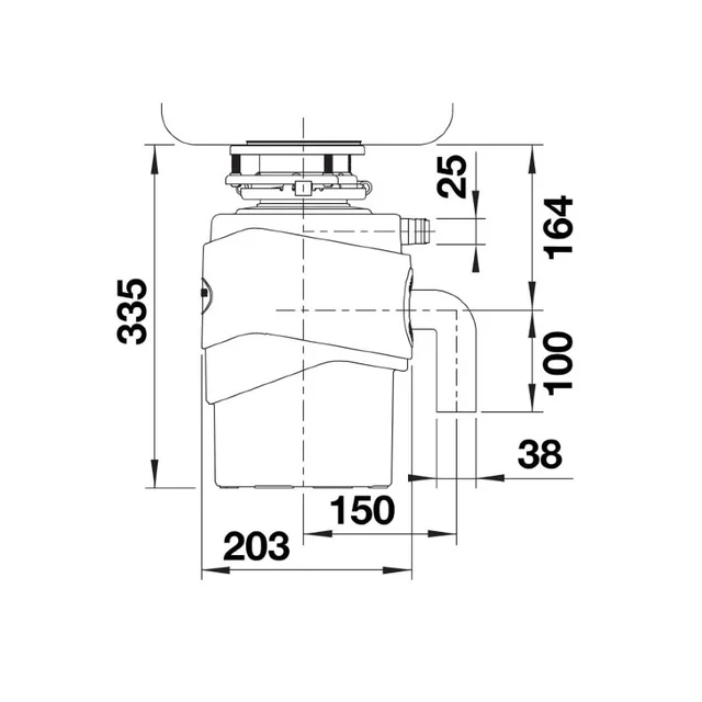 BLANCO FWD MEDIUM in-sink erator 3/4HP power 德國Blanco 廚餘處理器 3/4匹馬力 (456439)