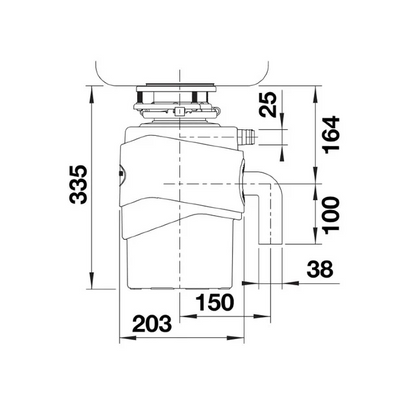 BLANCO FWD MEDIUM in-sink erator 3/4HP power 德國Blanco 廚餘處理器 3/4匹馬力 (456439)