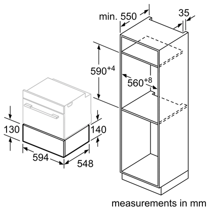 BOSCH Series 8 BIC630NS1B Built-in Warmer Drawer 博西 暖抽 餐具預熱 暖碟暖杯 食物保溫 | 嵌入式 | 廚房電器 | 家電 |