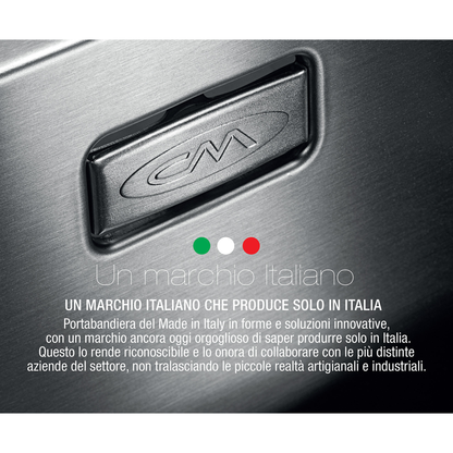 CM ITALIA 810mm R0-Corner Square Stainless Steel Sink (With Accessories!) | Made in Italy | 意大利製 R10小圓角810mm超大不銹鋼方星 方型星盆 單盆 水糟 多款配件可選