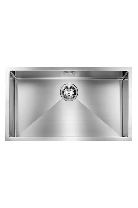 CM ITALIA 720mm R10-Corner Square Stainless Steel Sink | Made in Italy | 意大利製 R10小圓角720mm超大不銹鋼方星 方型星盆 單盆 水糟