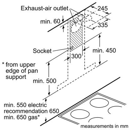 BOSCH DWB97CM50B 900mm Chimney hood 博西 煙囪式油煙機 | 嵌入式 | 廚房電器 | 家電 |