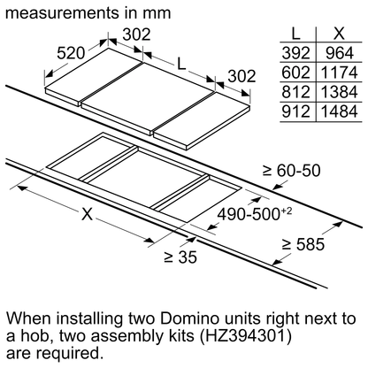 Siemens Hobs Connection Strip HZ394301