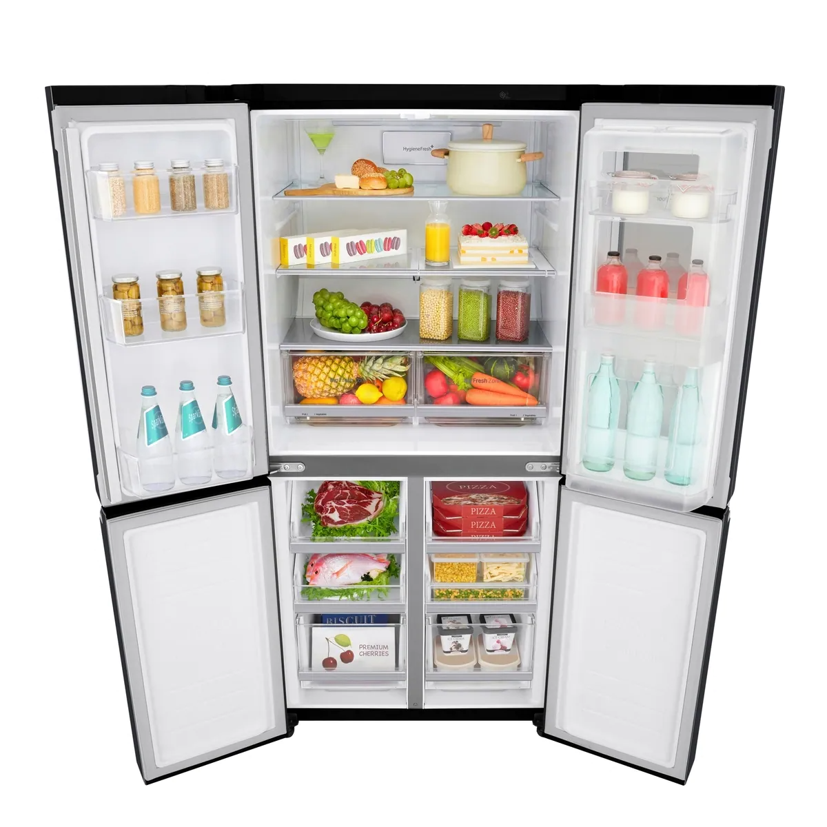 LG F521MC78 InstaView Door-in-Door™ side-by-side fridge 458L 對門式雪櫃