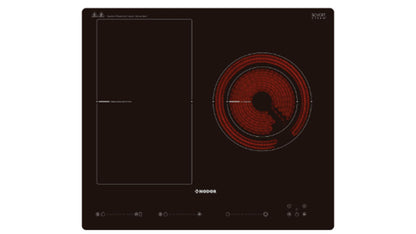 NODOR H3060BKHK 600mm induction free zone and ceramic hob