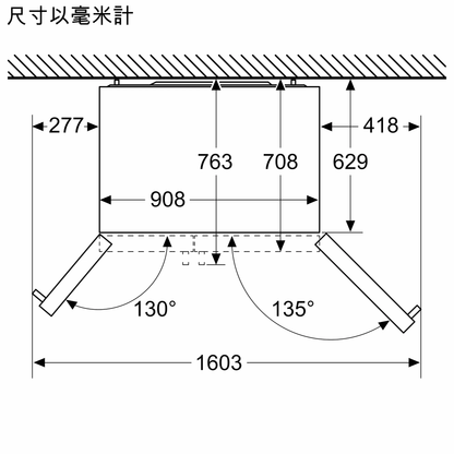 SIEMENS iQ500 KA93DVIFPG 908mm 獨立式並排冰箱