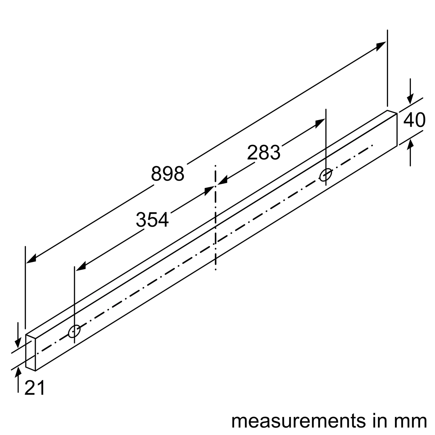 SIEMENS iQ300 LI97SA531B 900mm Telescopic hood | Made in Germany |