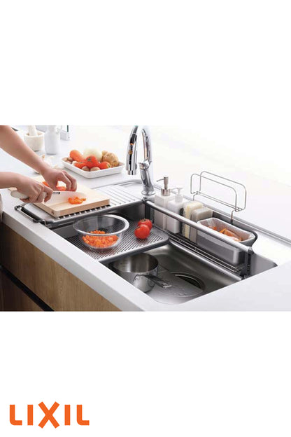 LIXIL A9U 790mm Japanese 2-Levels Multi-functional Silence Sink 日本LIXIL 超大W水槽 雙層 多功能靜音不銹鋼廚房星盆  | Made in Japan |