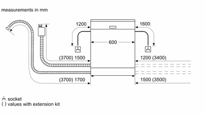 SIEMENS SN23HW24TE iQ300 獨立式洗碗機 標準洗碗碟機 60cm 闊 |波蘭製造|