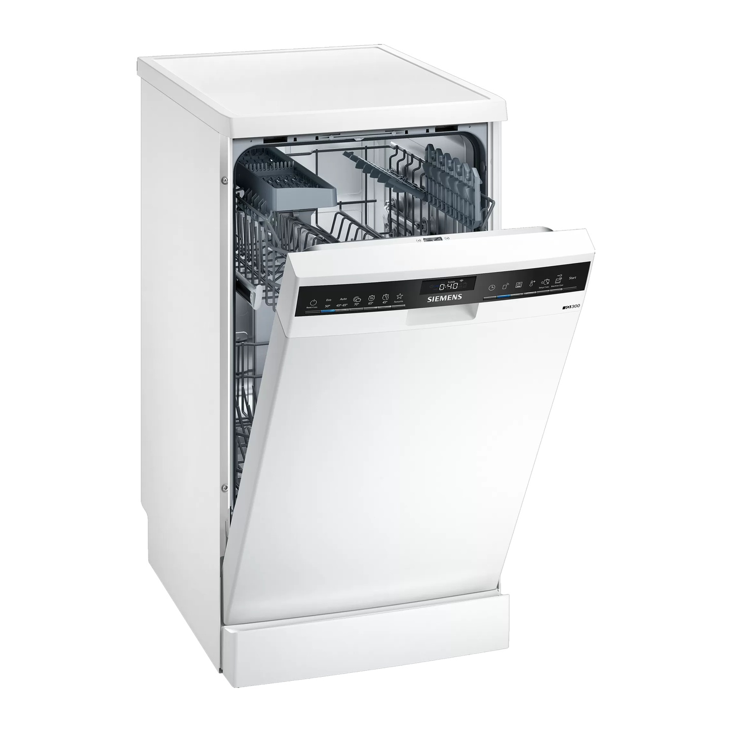 SIEMENS SR23HW48KE iQ300 450mm Freestanding Dishwasher | Made in Poland |