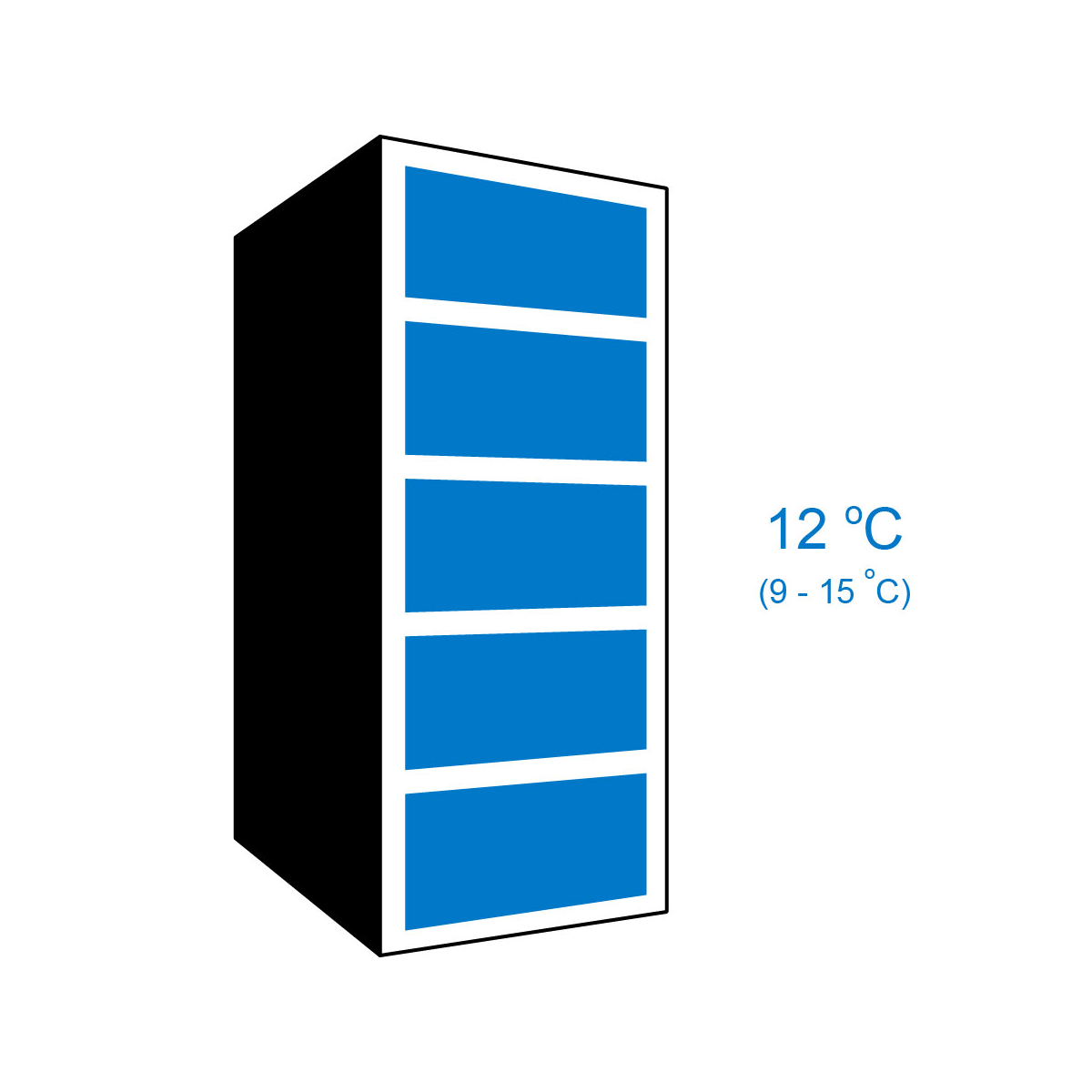 【Eurocave】V-PURE-M Maturing 1 temperature wine cabinet Pure, Medium model