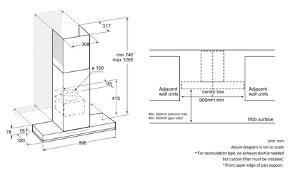 Whirlpool WHSS90FLTCK 900mm 煙囪罩 |歐洲製造 |