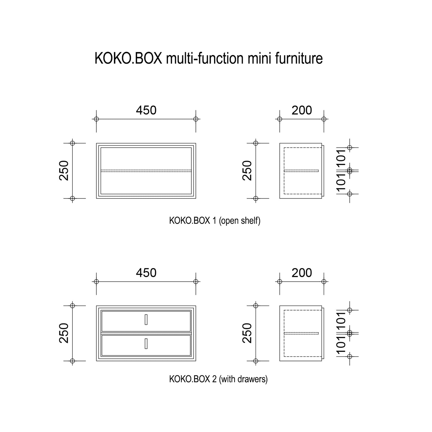 KOKO.BOX多功能迷你家具 多用途迷你家KOKO.BOX小收納箱