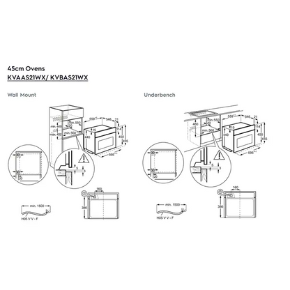 ELECTROLUX 450mm(H) SteamBoost Oven 歐洲製造45厘米嵌入式蒸爐(專業級) KVBAS21WX |波蘭製造 |填入式 |廚房電器 |家電 |