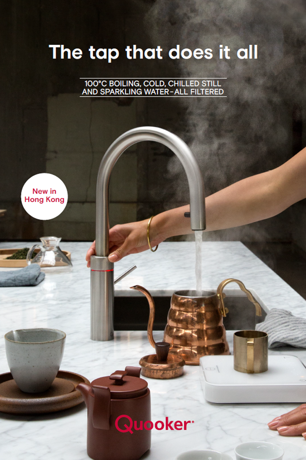 【QUOOKER】FLEX 滾水水龍頭 Instant Hot /or Warm /or Chilled /or Sparkling Water Tap | From Netherlands |